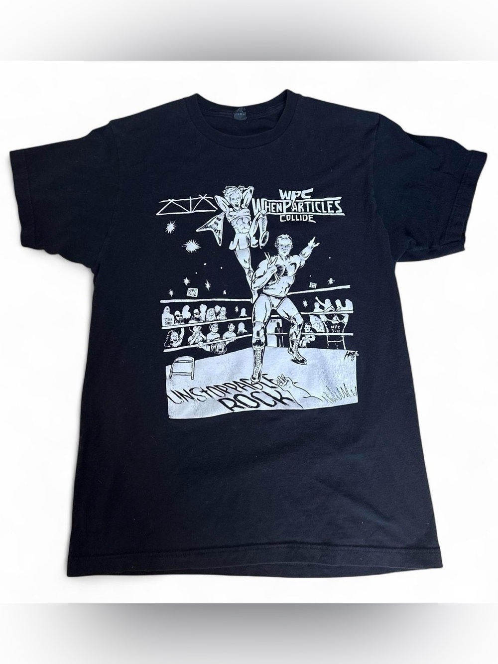 Wrestling & Rock Black & White Band Tee - Size M